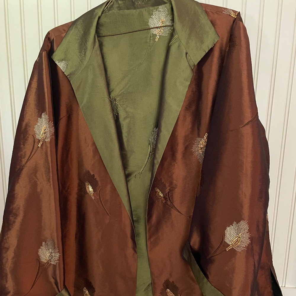 Silk asian jacket